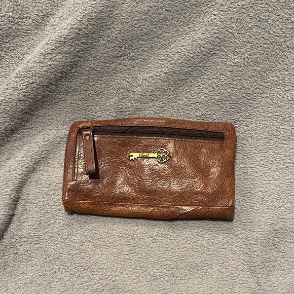 Brown, Fossil, Leather Women's wallet - Picture 3 of 4